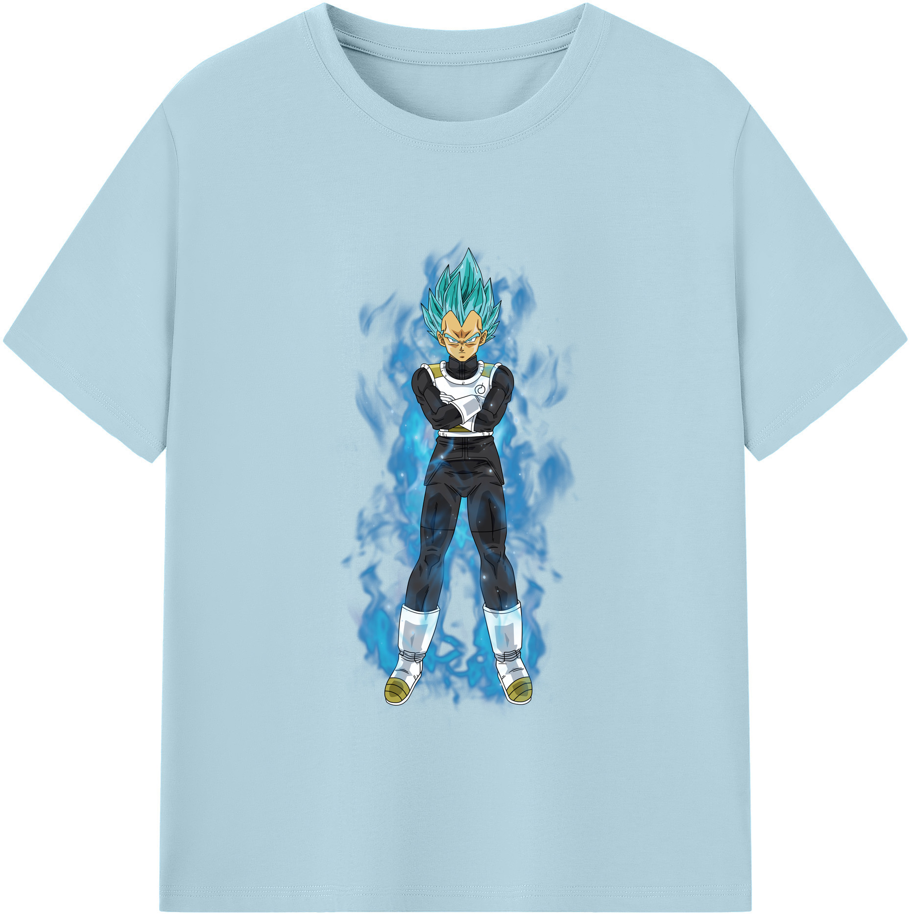 （画像用） ドラゴンボール ベジータ四世（Bejīta Yonsei）DRAGON BALL Vegeta IV 綿100％半袖Tシャツ（フロントプリント）